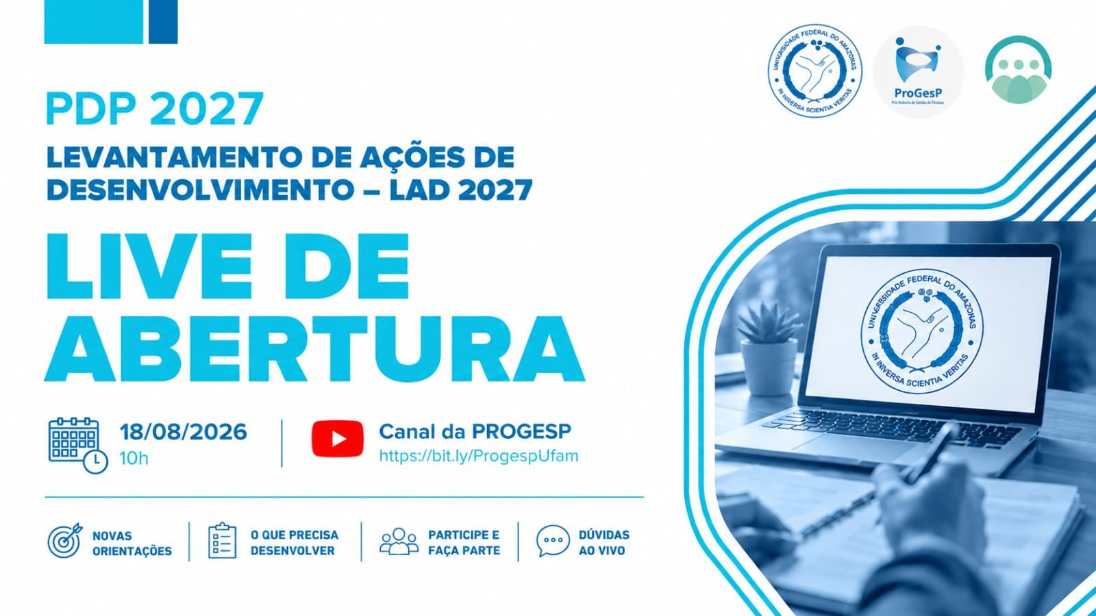 Live de Abertura do LAD 2027